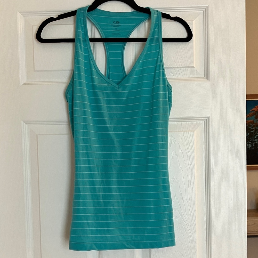 Icebreaker Merino Aqua Striped Tank Size M